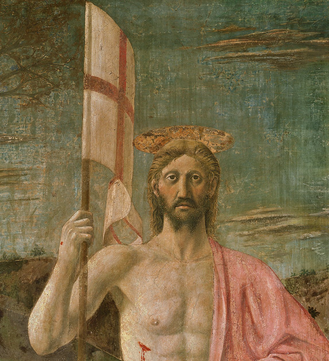 Die Auferstehung (Detail) von Piero della Francesca