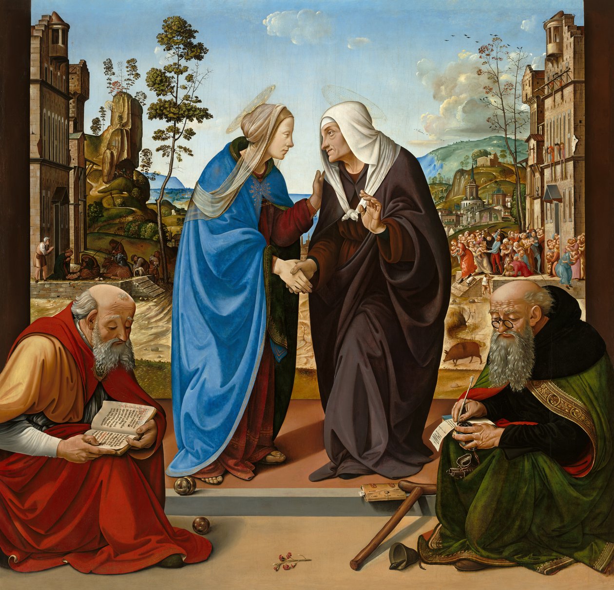 Heimsuchung, Szene von Piero di Cosimo