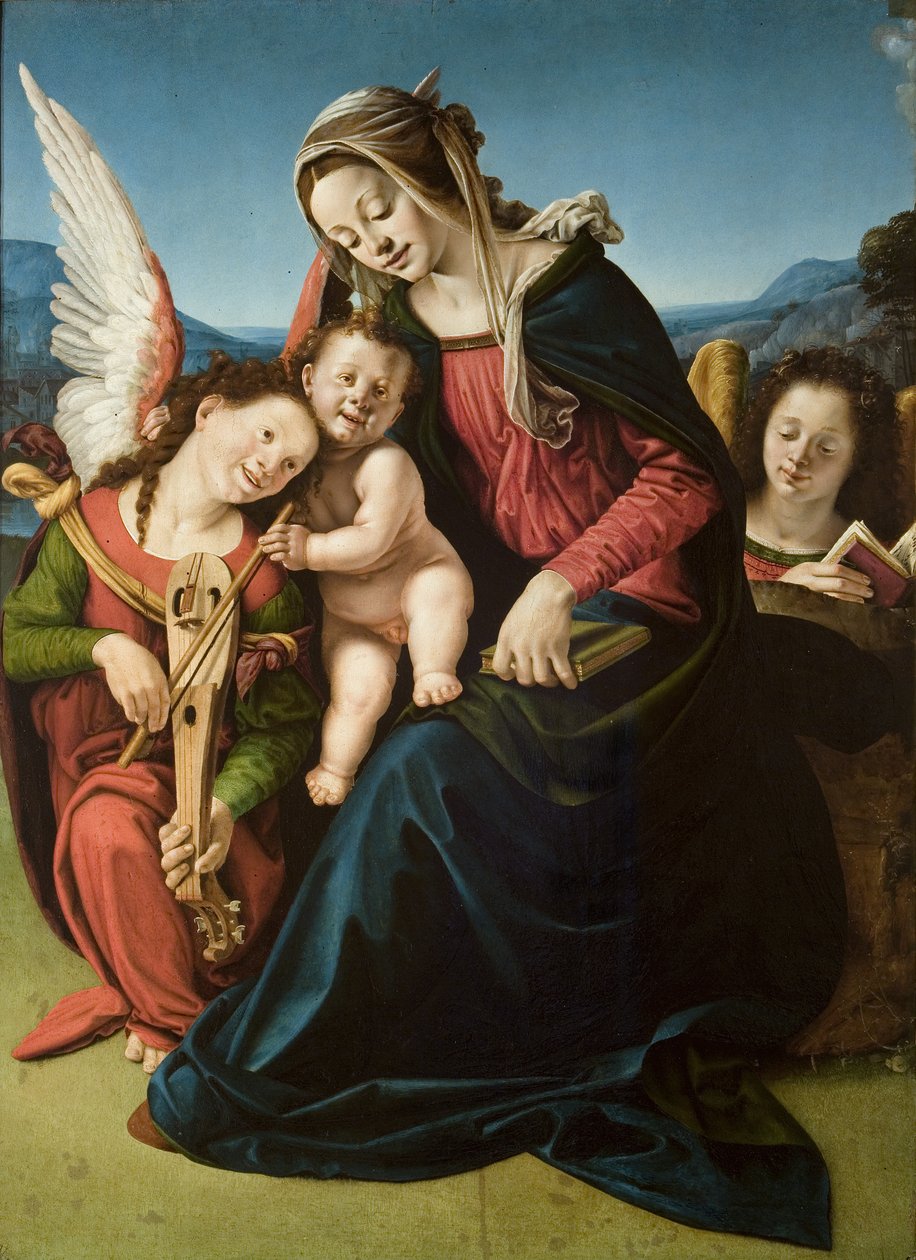 Madonna und Engel von Piero di Cosimo