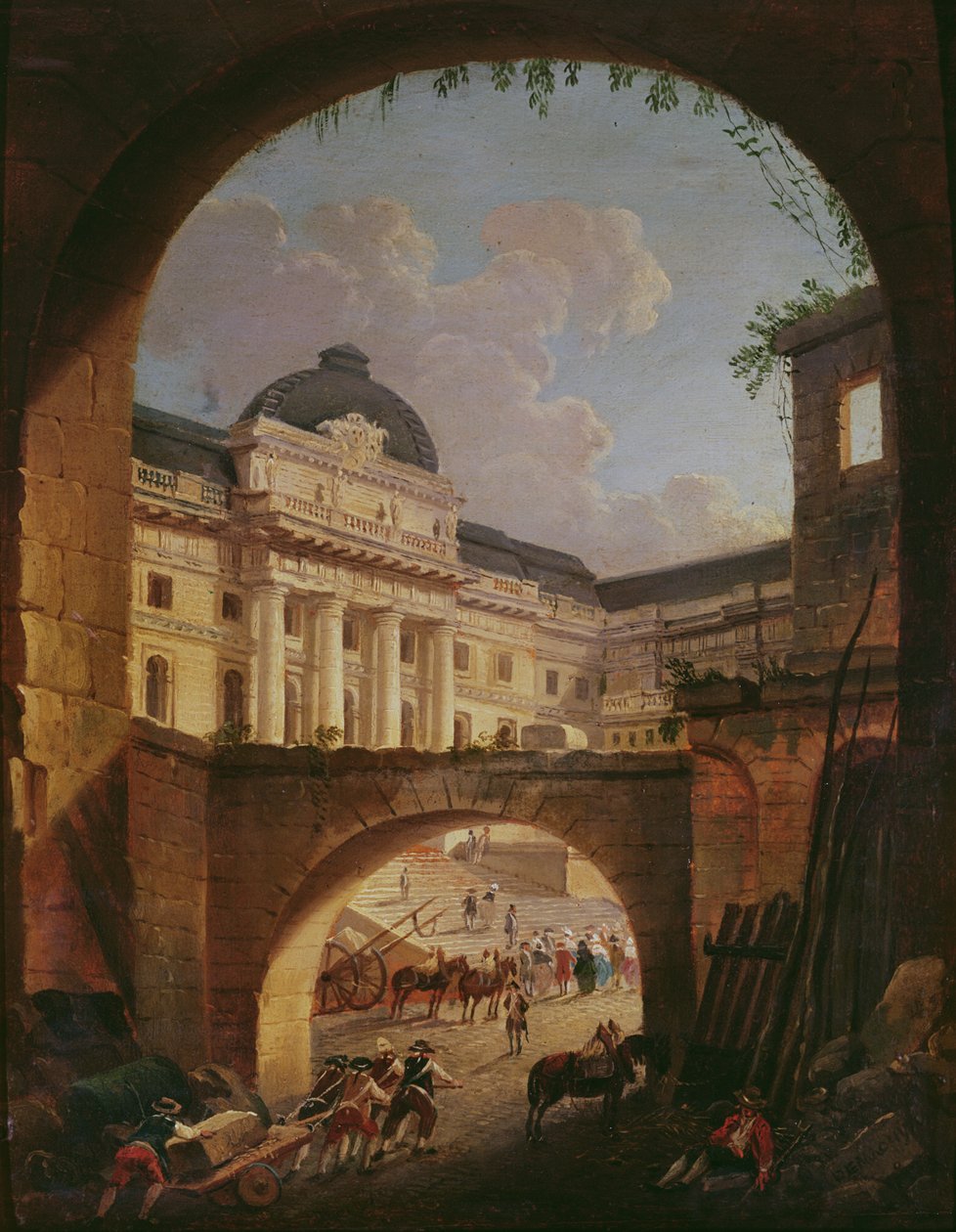 Der Justizpalast, Paris von Pierre Antoine Demachy