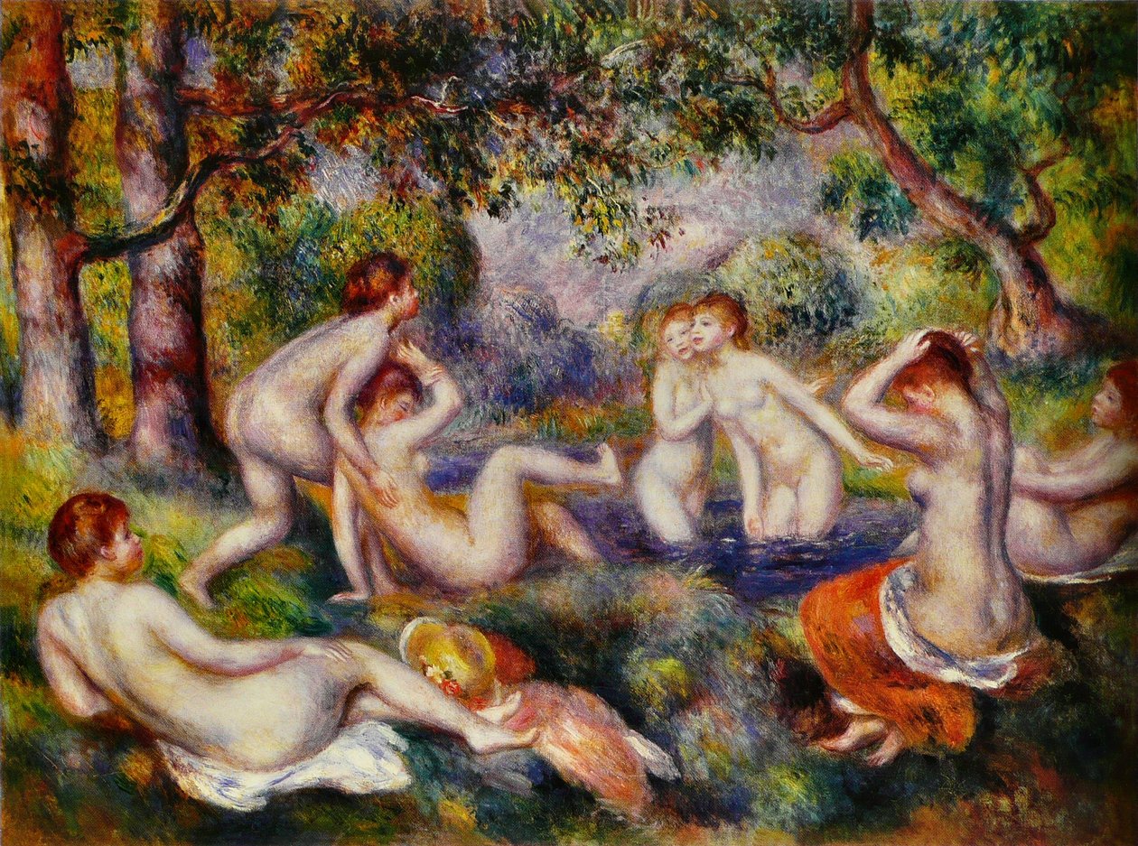 Badende im Wald von Pierre Auguste Renoir