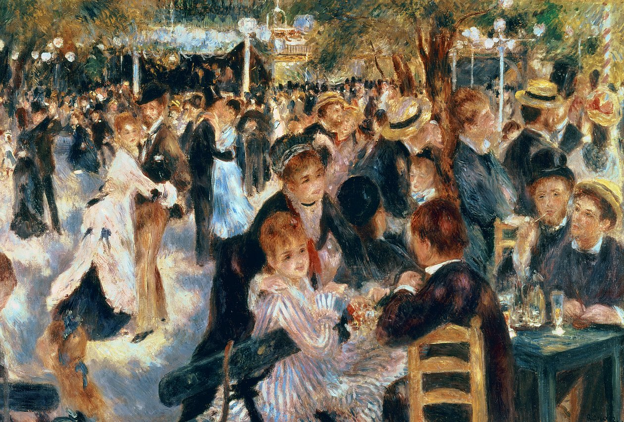 Ball im Moulin de la Galette, 1876 von Pierre Auguste Renoir