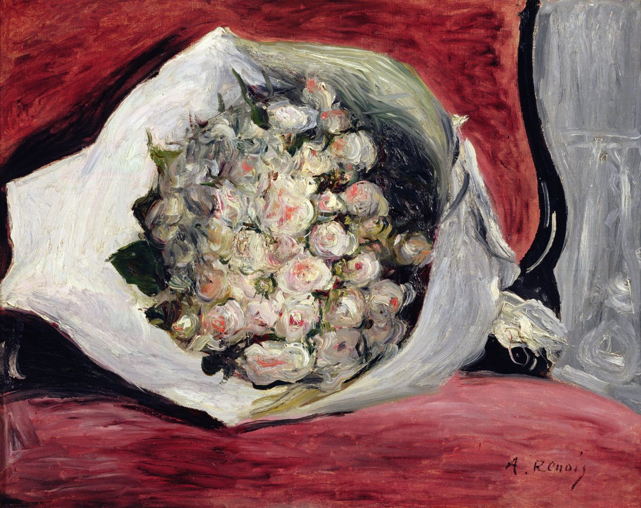 Blumenstrauß in einer Theaterloge, ca. 1878-80 von Pierre Auguste Renoir