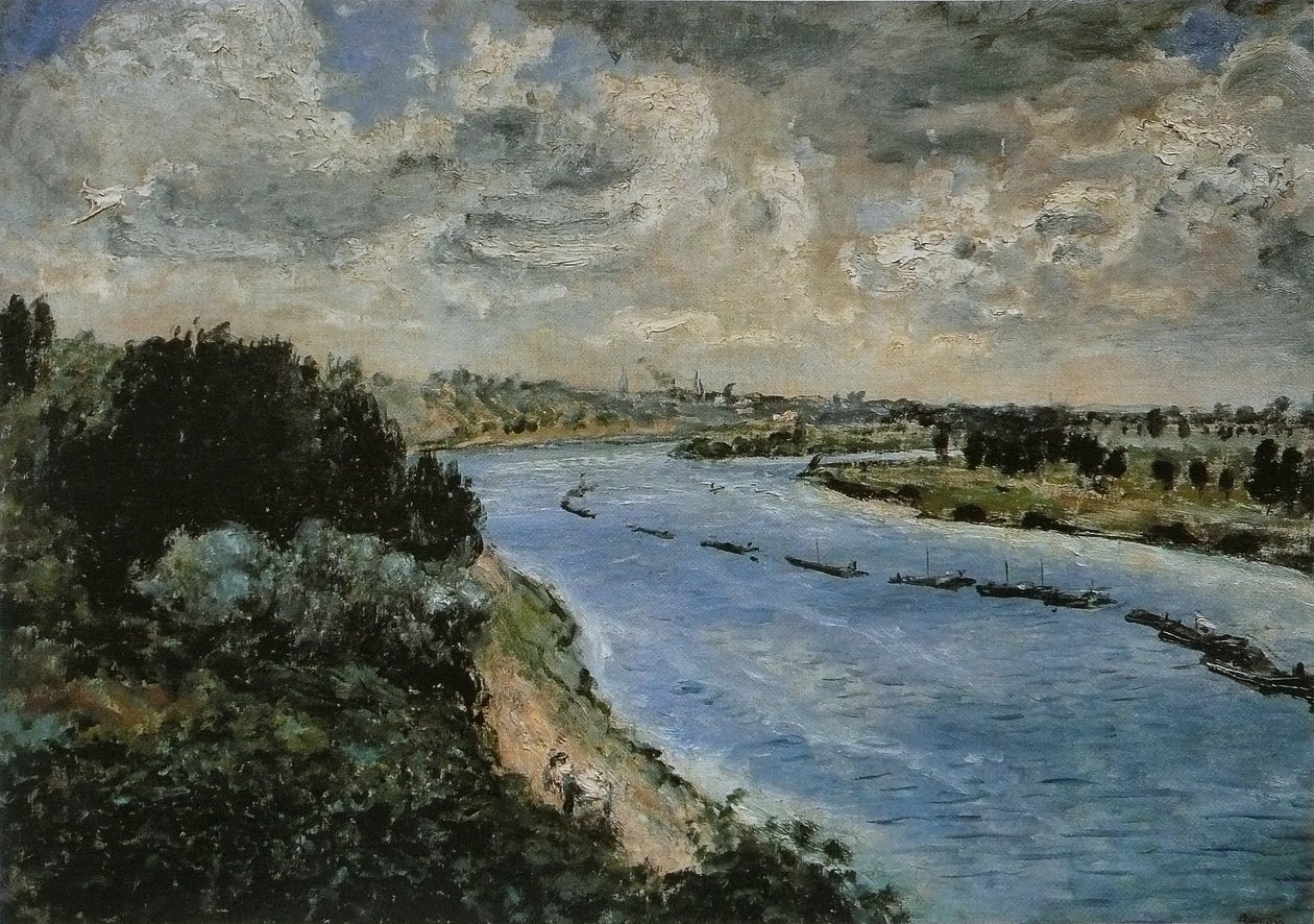 Boote auf der Seine von Pierre Auguste Renoir