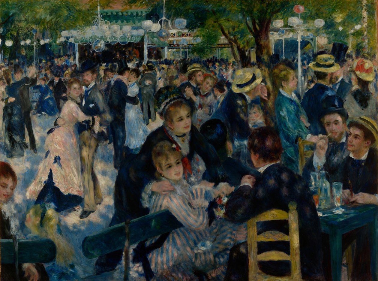 Tanz im Le Moulin de la Galette von Pierre Auguste Renoir