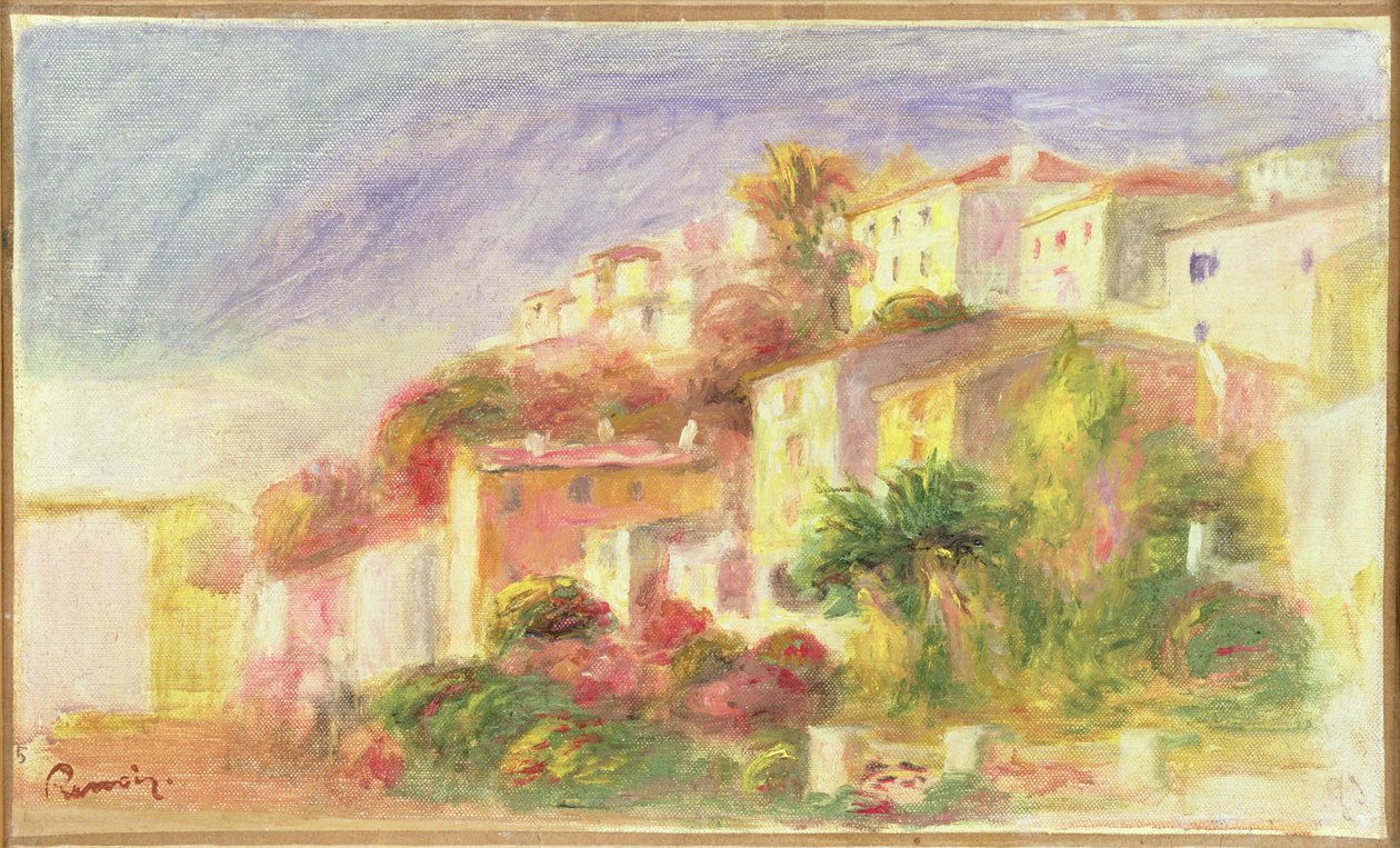 Garten des Postamts in Cagnes, 1918 von Pierre Auguste Renoir