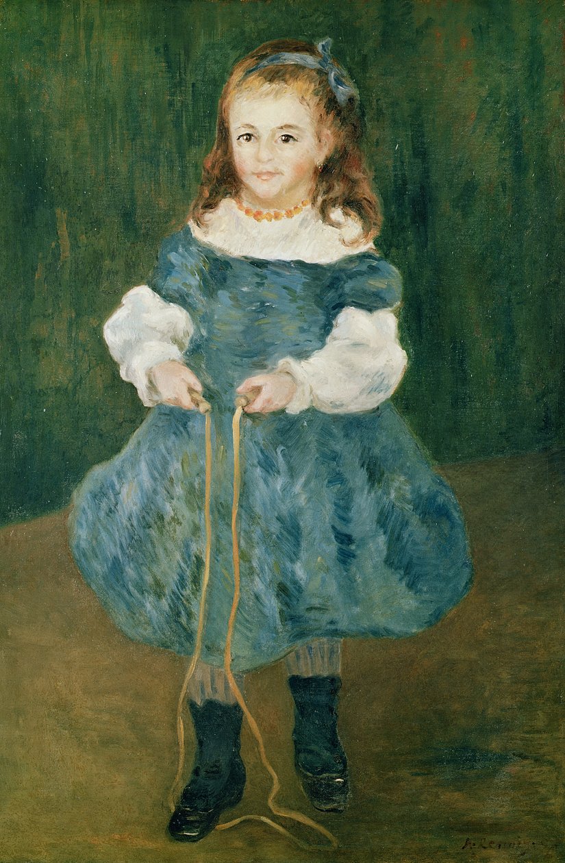 Mädchen mit einem Springseil, 1876 von Pierre Auguste Renoir