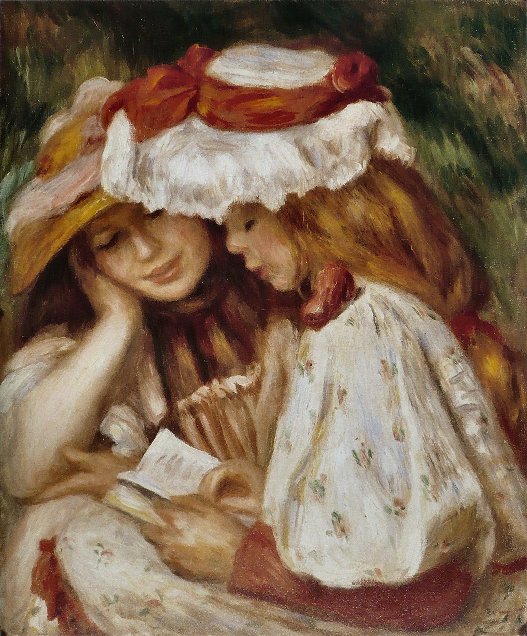 Junge Mädchen beim Lesen von Pierre Auguste Renoir