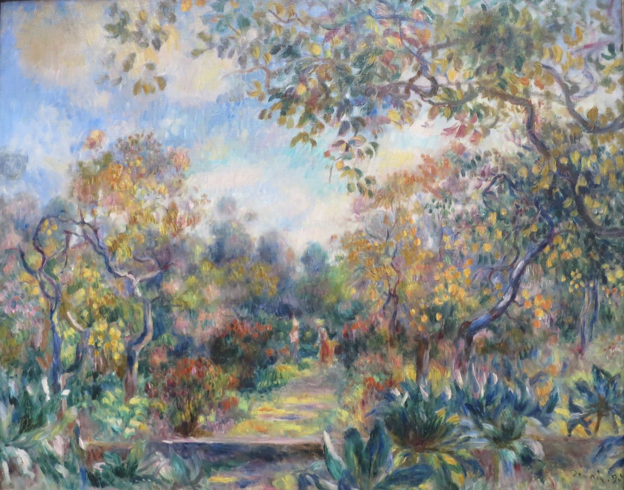 Landschaft bei Beaulieu von Pierre Auguste Renoir