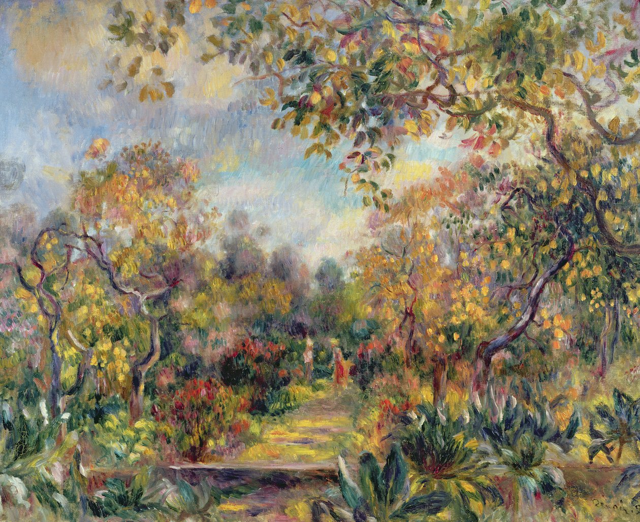 Landschaft bei Beaulieu, ca. 1893 von Pierre Auguste Renoir