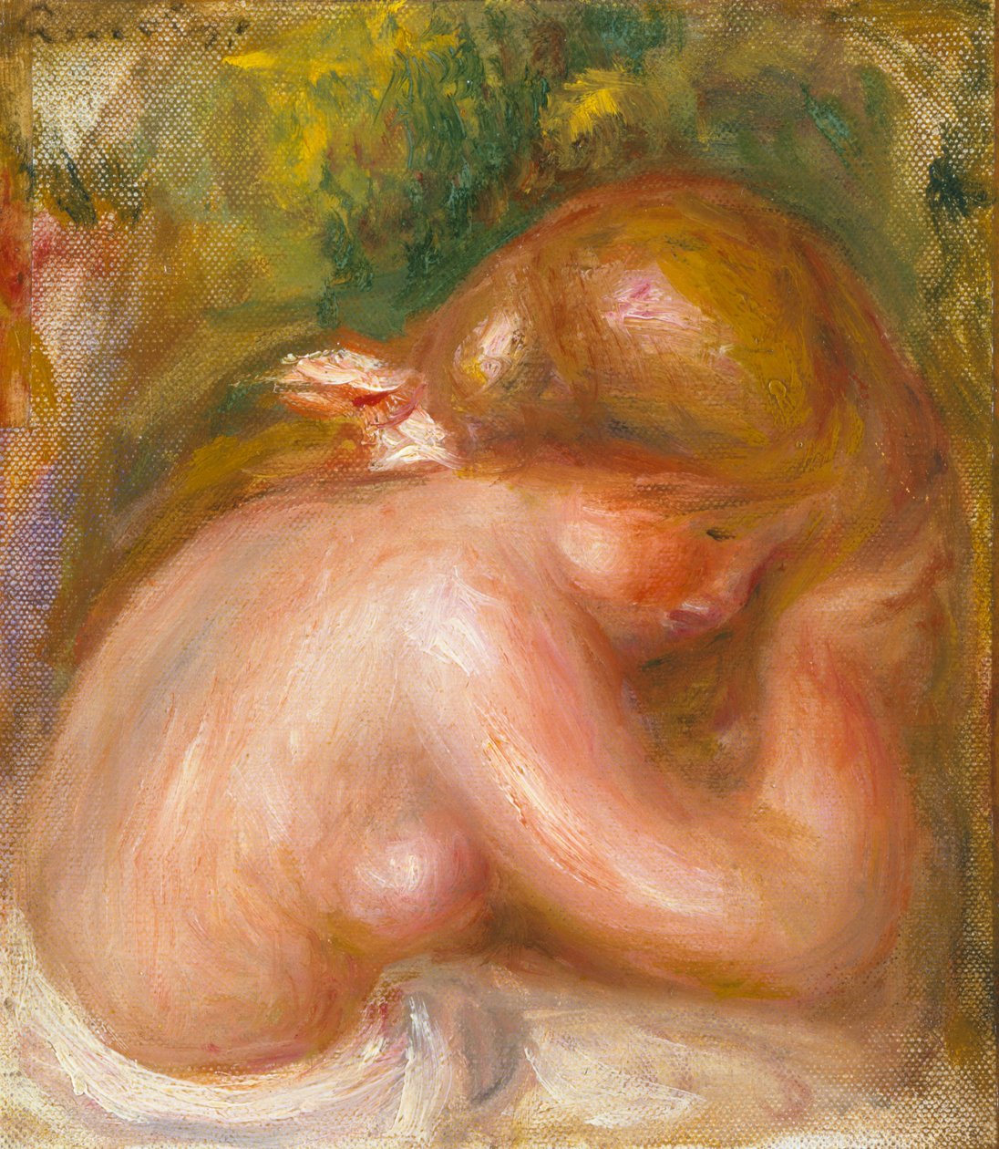 Nackter Torso eines jungen Mädchens, ca. 1910-12 von Pierre Auguste Renoir