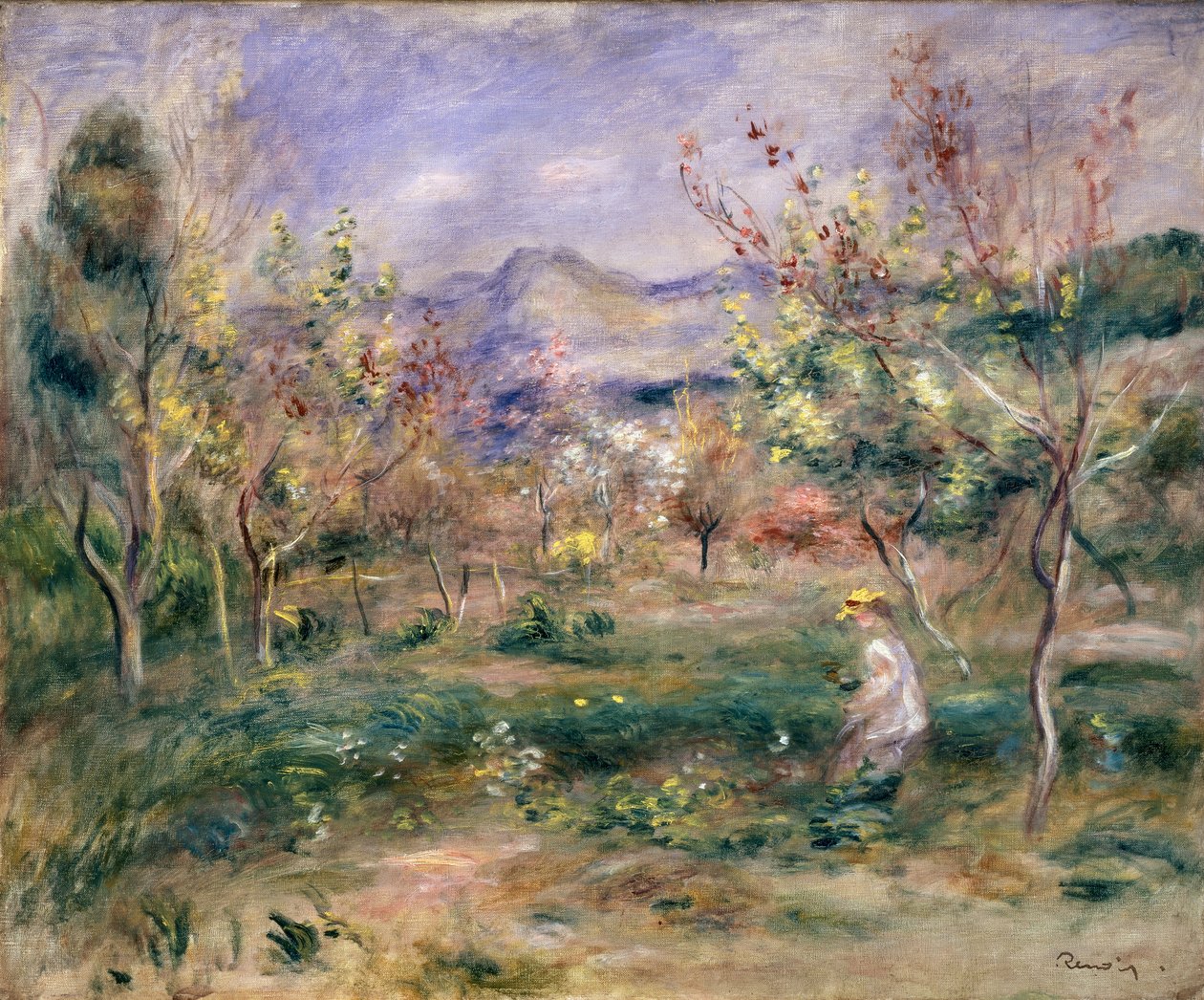 Obstgarten im Frühling von Pierre Auguste Renoir