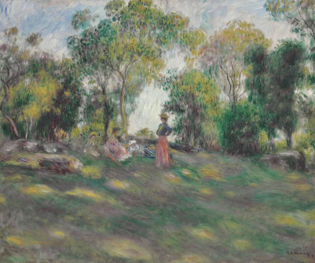 Landschaft mit Figuren von Pierre Auguste Renoir
