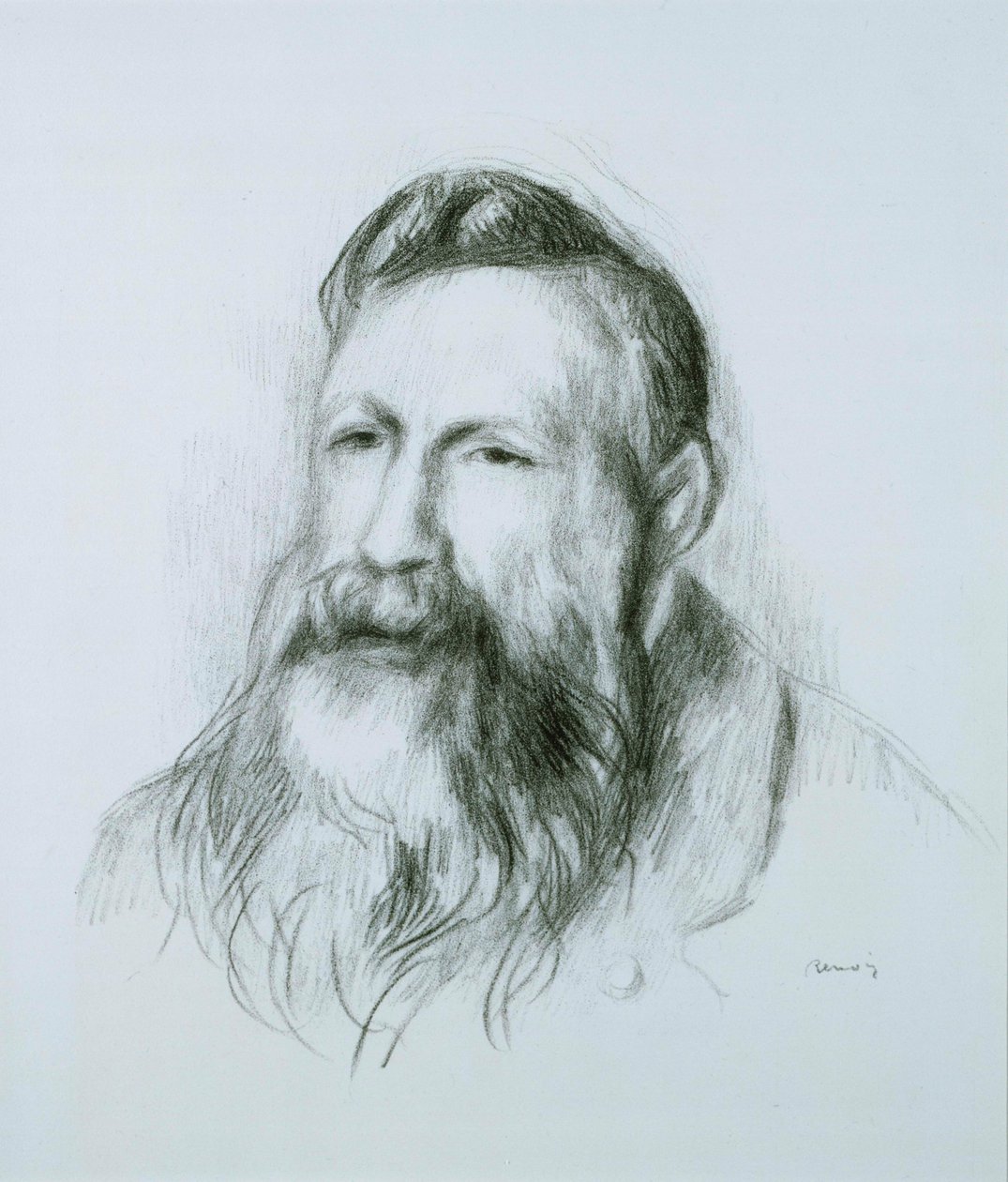 Porträt von Rodin von Pierre Auguste Renoir