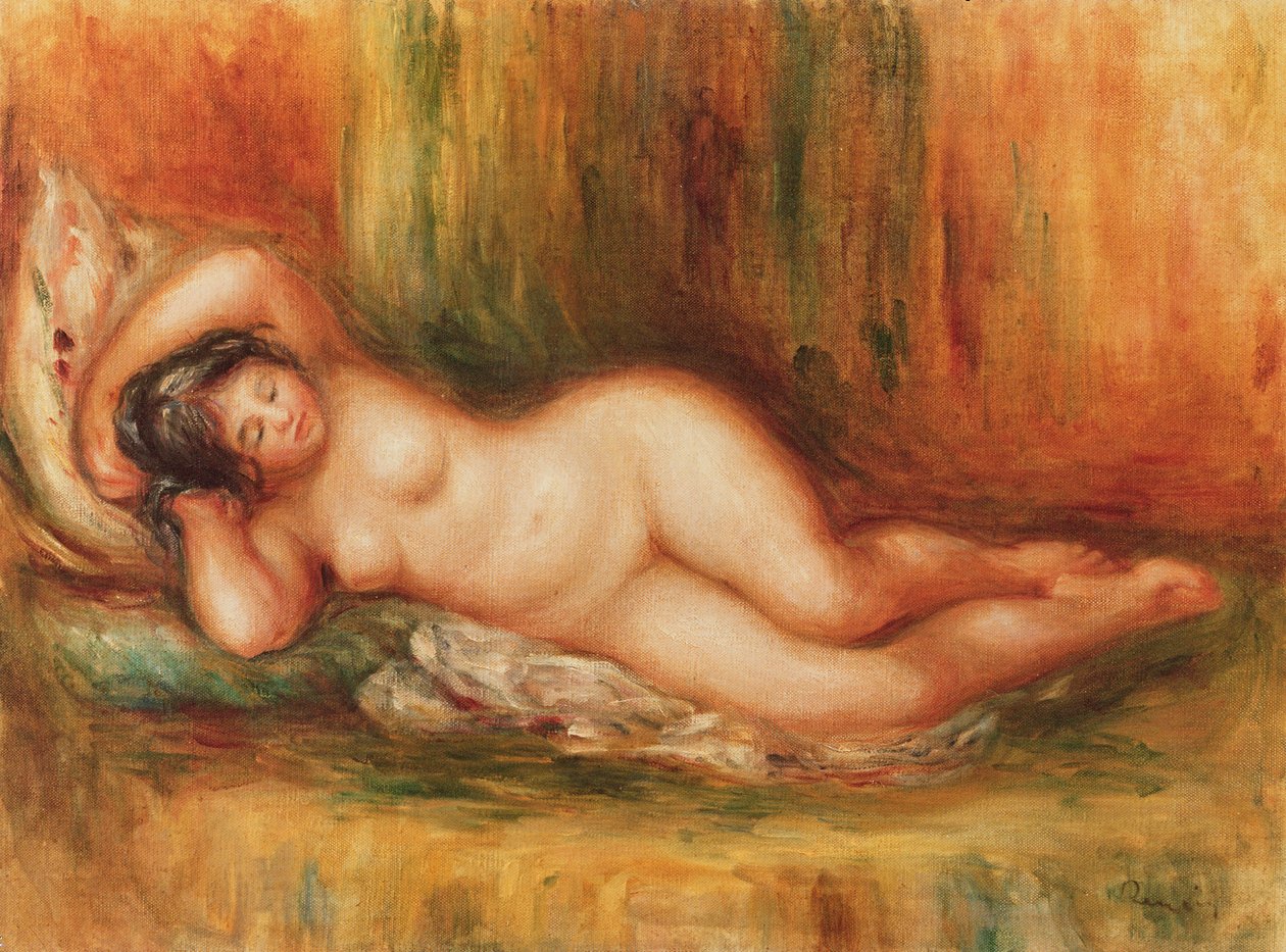 Liegende Badende von Pierre Auguste Renoir