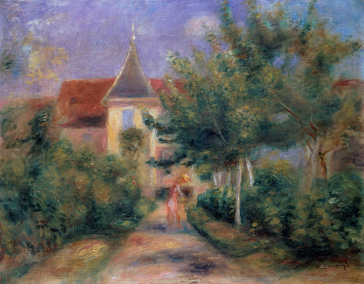 Renoirs Haus in Essoyes, 1906 von Pierre Auguste Renoir