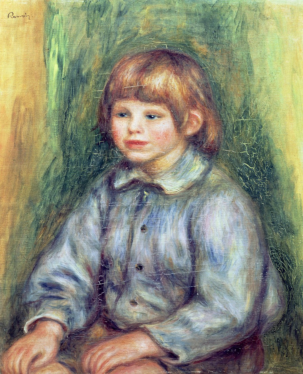 Sitzendes Porträt von Claude Renoir (1901-81) 1905-08 von Pierre Auguste Renoir