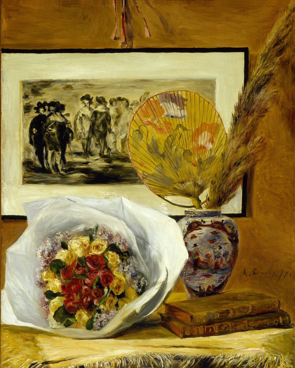 Stillleben mit Blumenstrauß von Pierre Auguste Renoir