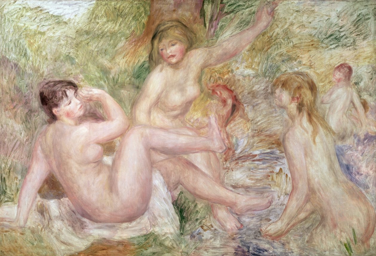 Studie für die großen Badenden, 1885-1901 von Pierre Auguste Renoir