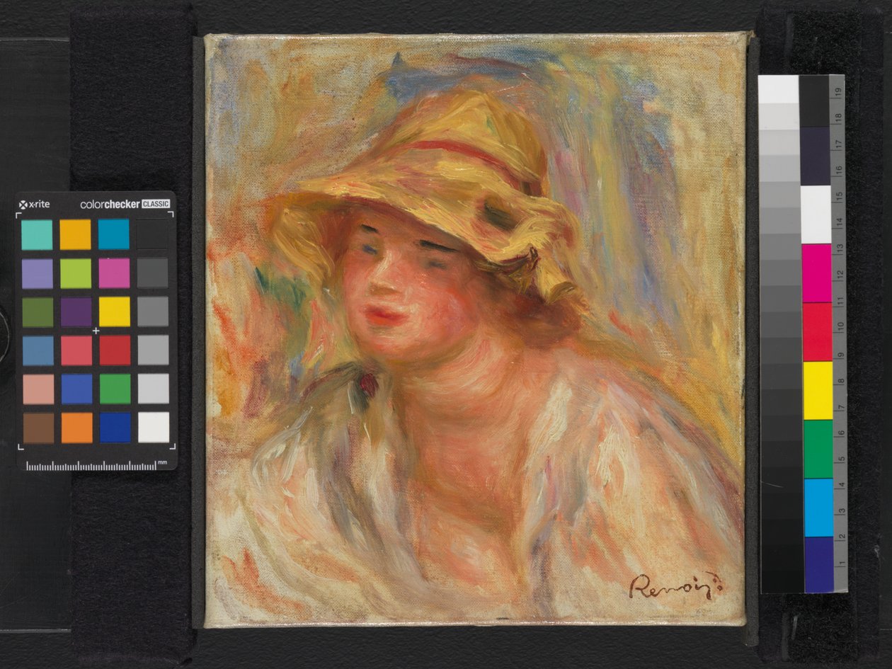 Studie eines Mädchens, ca. 1918-19 von Pierre Auguste Renoir