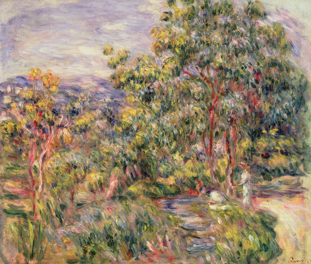 Ansicht von Cagnes, ca. 1900 von Pierre Auguste Renoir