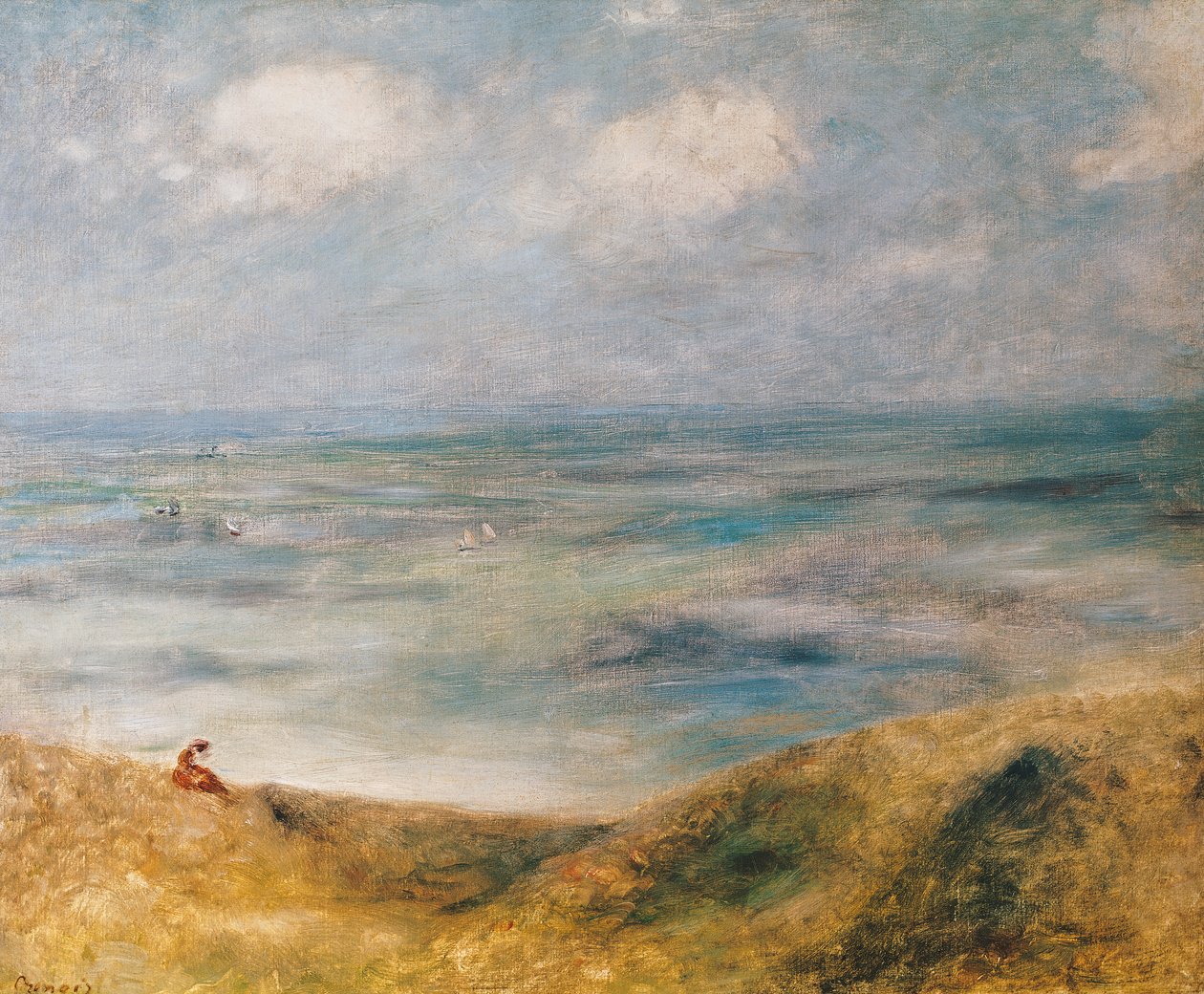 Blick auf das Meer, Guernsey von Pierre Auguste Renoir