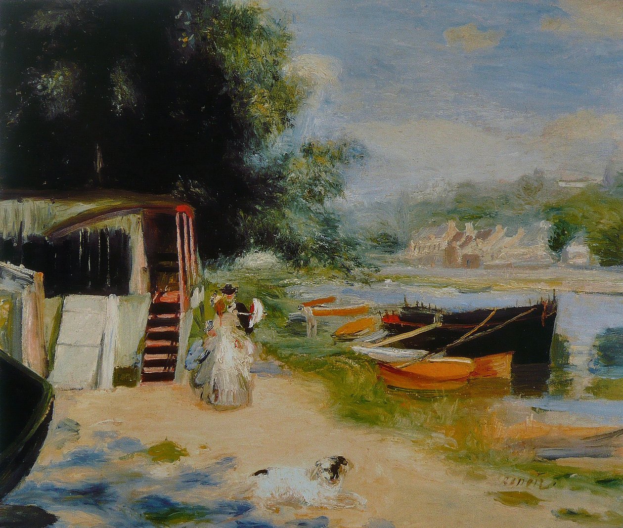 Blick auf Bougival von Pierre Auguste Renoir