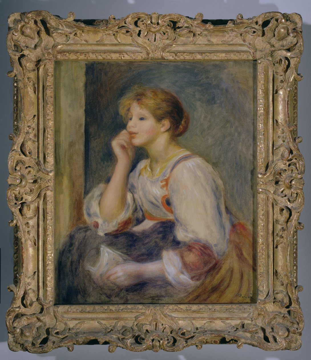 Frau mit einem Brief, ca. 1890 von Pierre Auguste Renoir