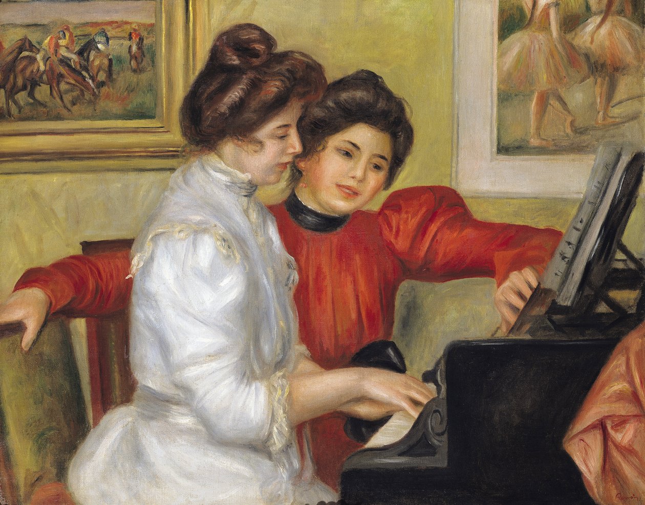 Yvonne und Christine Lerolle am Klavier, 1897 von Pierre Auguste Renoir