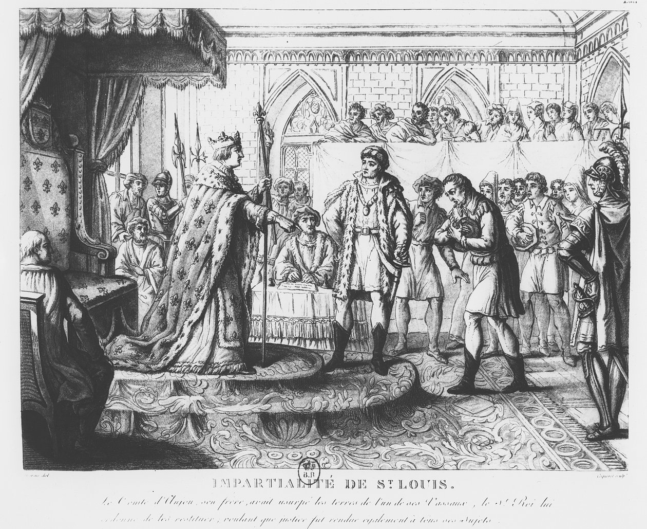 Die Unparteilichkeit von Ludwig IX. von Pierre Charles Coqueret