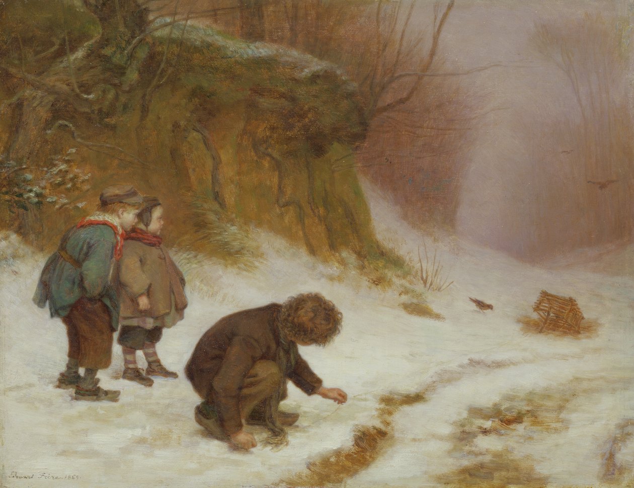 Der Vogelfänger, 1869 von Pierre Edouard Frere