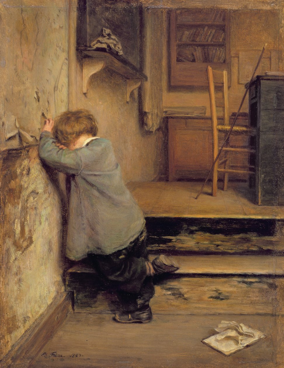 Der Verweis, 1863 von Pierre Edouard Frere