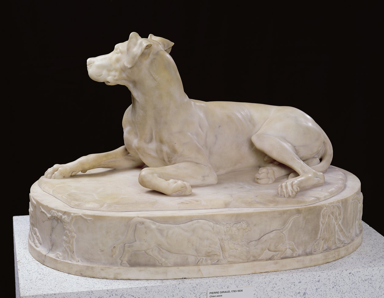 Ein Hund, 1827 (Marmor) von Pierre Francois Gregoire Giraud