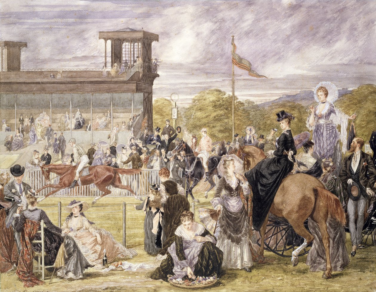 Die Rennen in Longchamp im Jahr 1874 von Pierre Gavarni