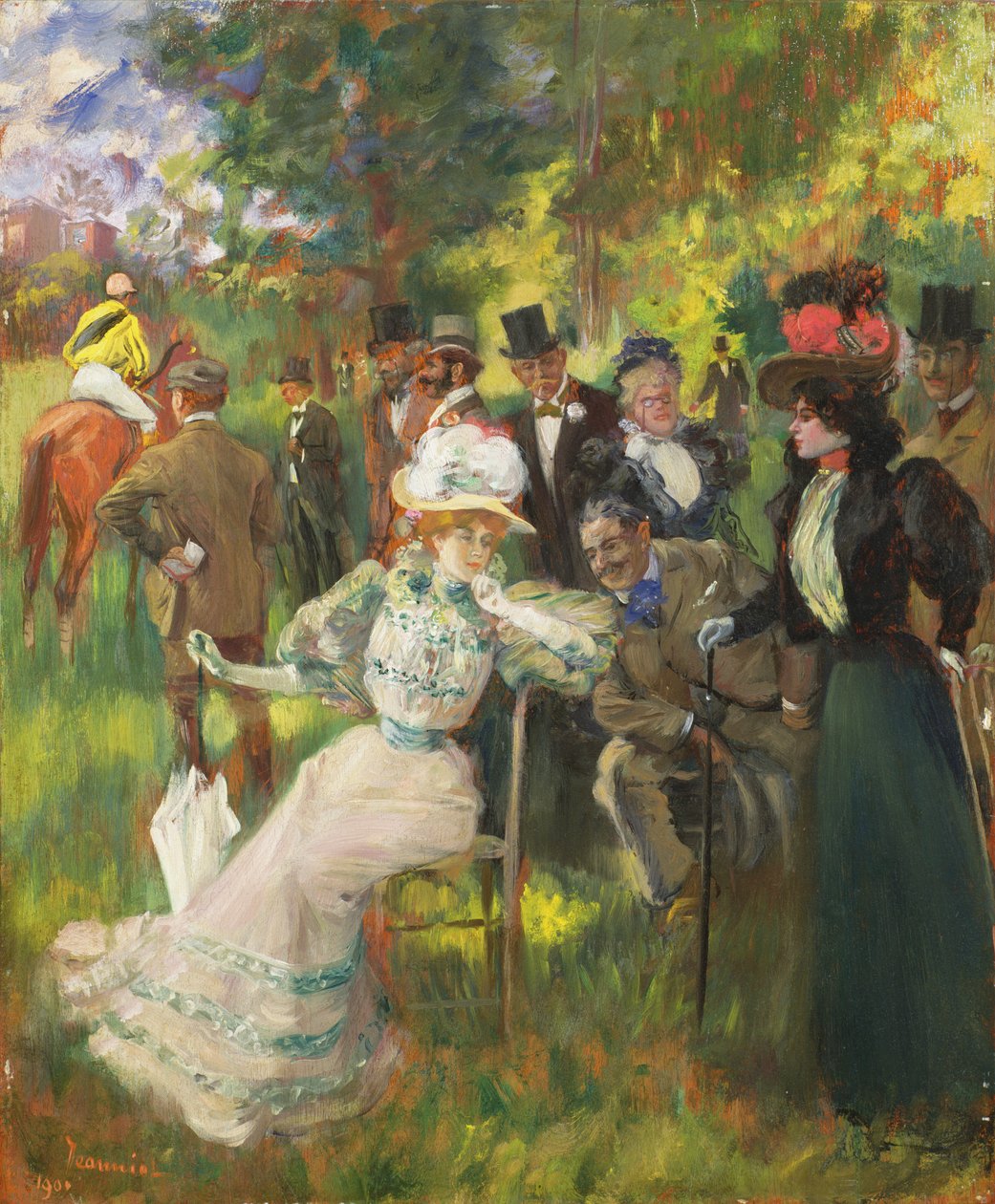 Bei den Rennen von Pierre Georges Jeanniot
