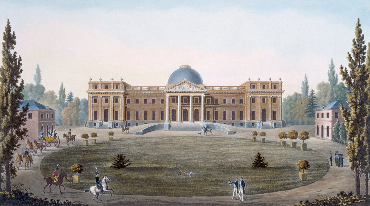 Der Königspalast von Laeken, aus 