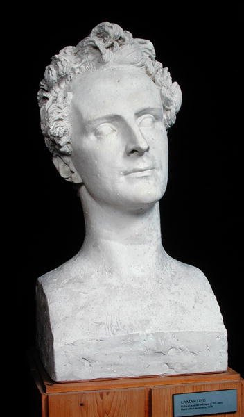 Büste von Alphonse de Lamartine (1792-1869) 1829 von Pierre Jean David dAngers