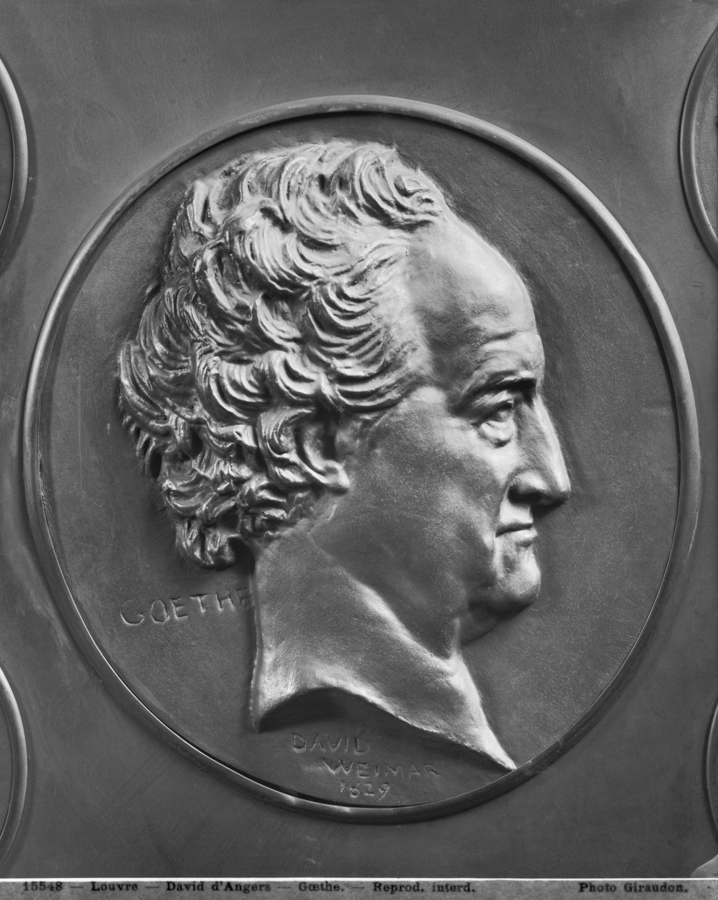 Johann Wolfgang von Goethe, 1829 von Pierre Jean David d