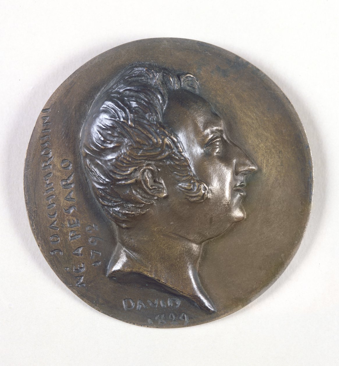 Medallionporträt von Gioacchino Rossini (1792-1868) 1829 von Pierre Jean David d