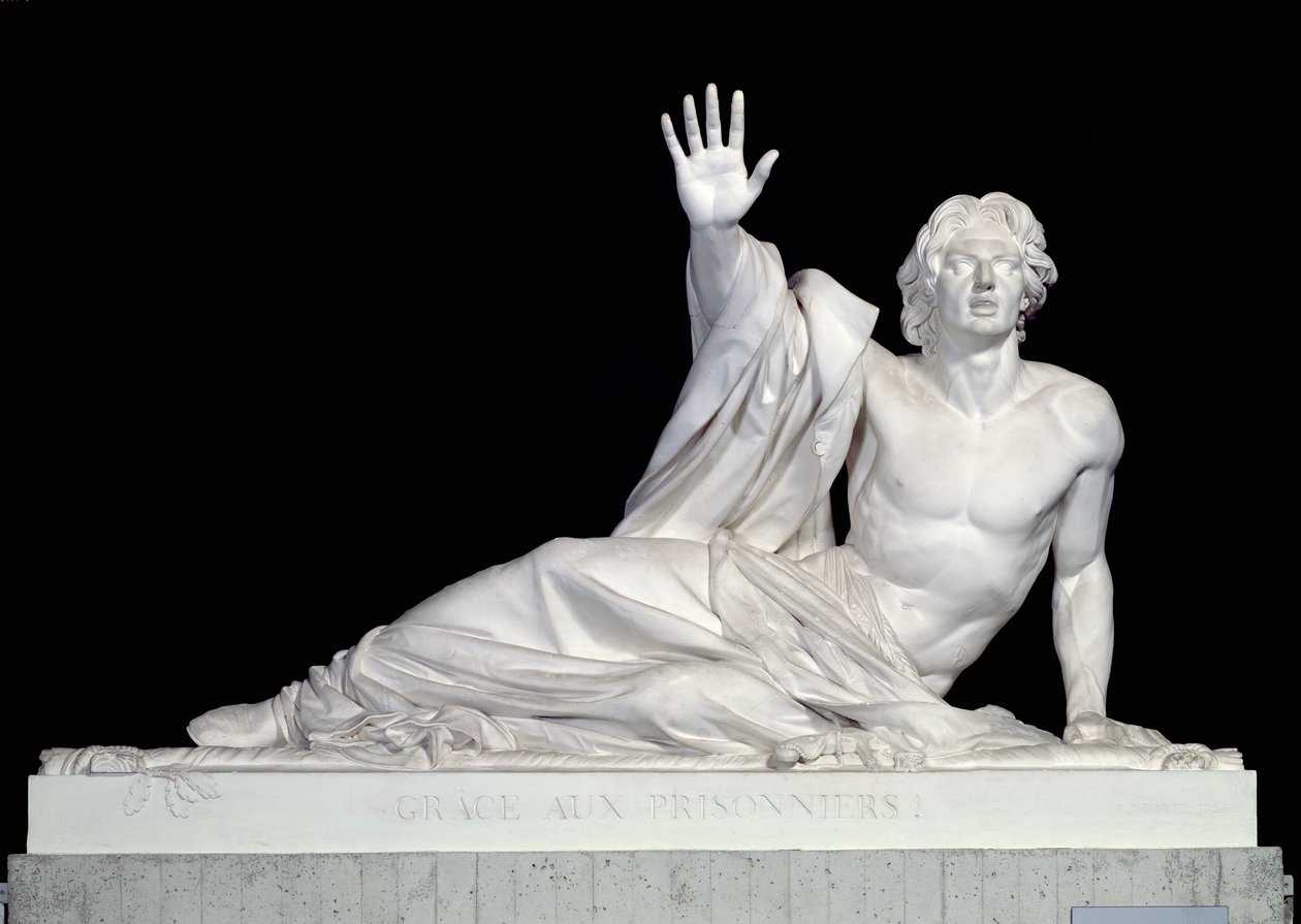 Denkmal zum Gedenken an Charles-Artus de Bonchamps (1759-93), 1825 (Gips) von Pierre Jean David d