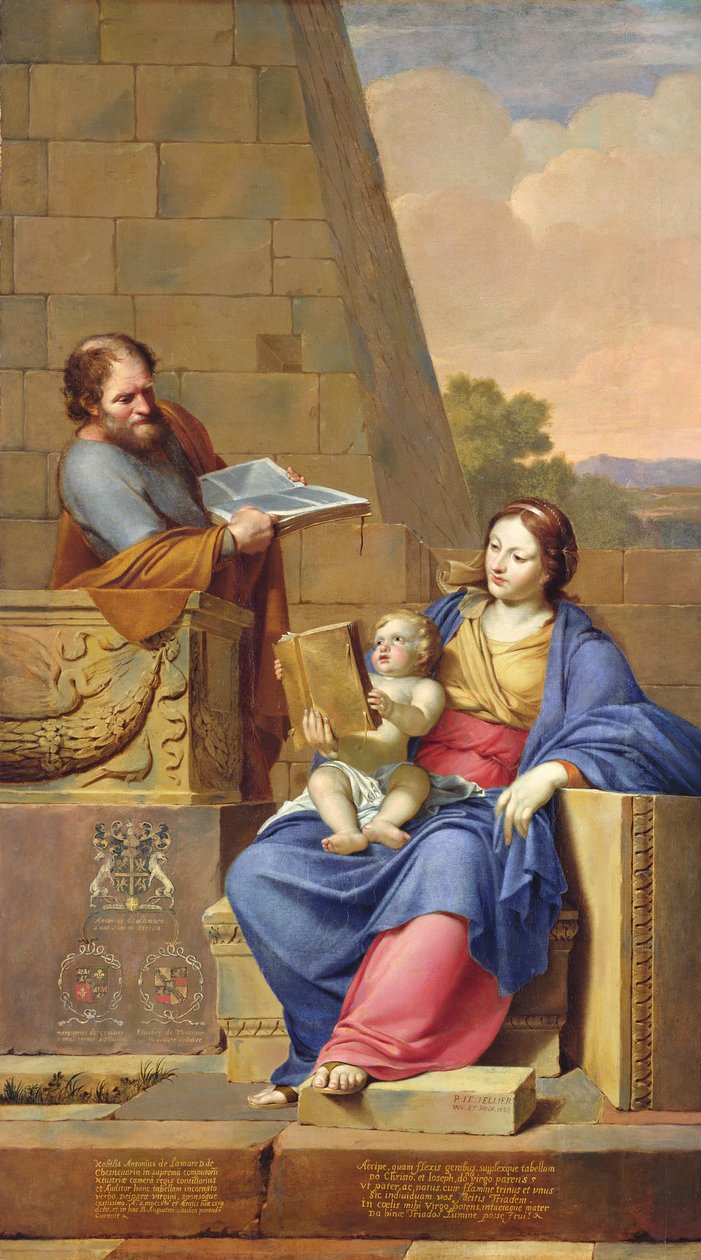 Ruhe auf der Flucht nach Ägypten, 1658 von Pierre Letellier