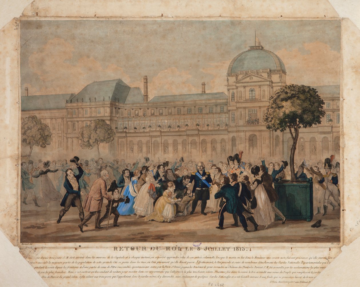 Rückkehr des Königs, 8. Juli 1815, 1815 von Pierre Michel Alix