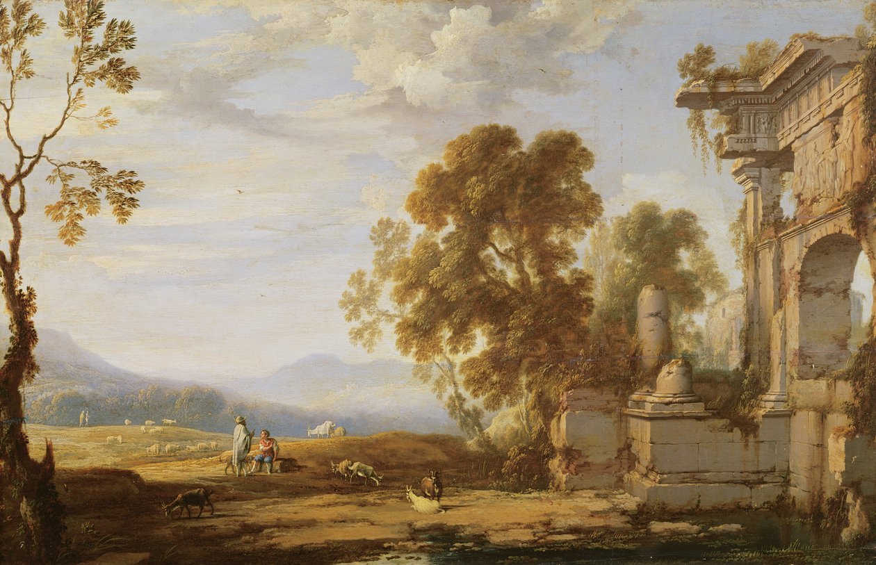 Landschaft mit Ruinen von Pierre Patel
