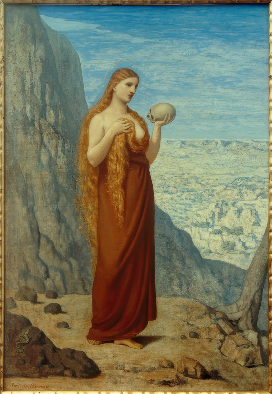 Die hl. Maria Magdalena in der Wüste von Pierre Puvis de Chavannes