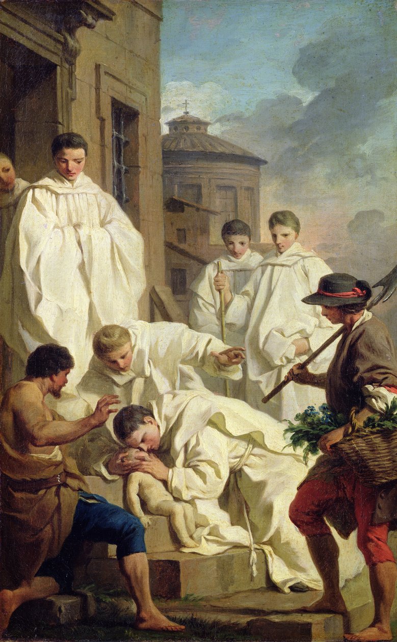 Studie für St. Benedikt, der ein Kind wiederbelebt von Pierre Subleyras