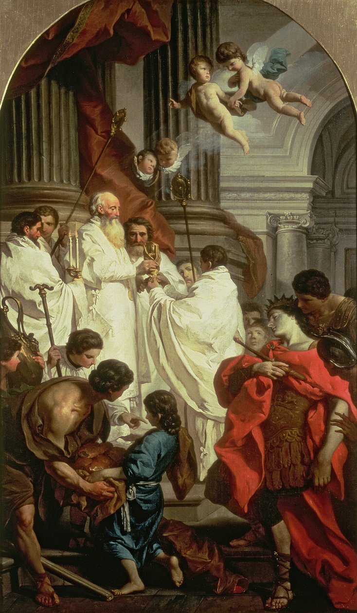 Die Messe des Heiligen Basilius, 1743-7 von Pierre Subleyras