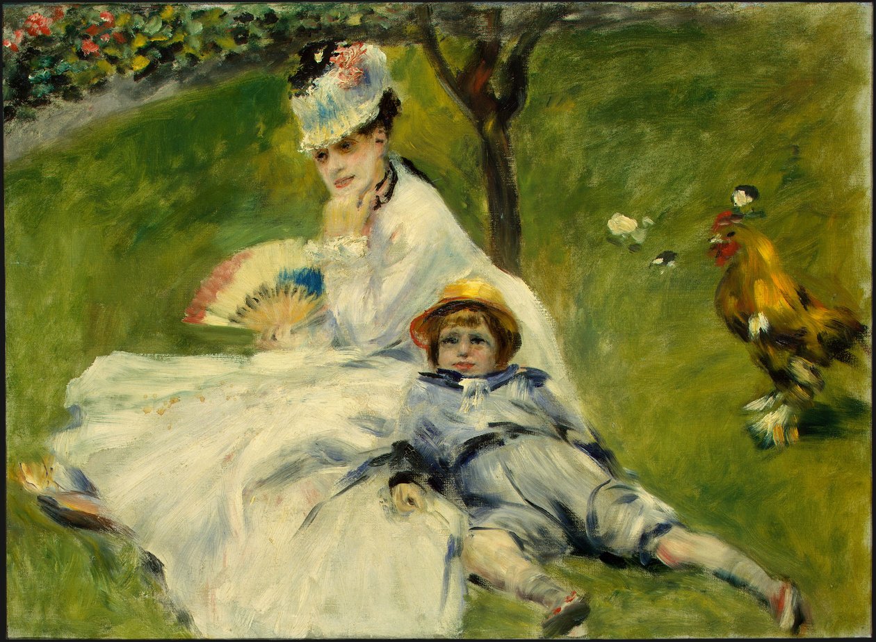 Madame Monet und ihr Sohn von Pierre Auguste Renoir