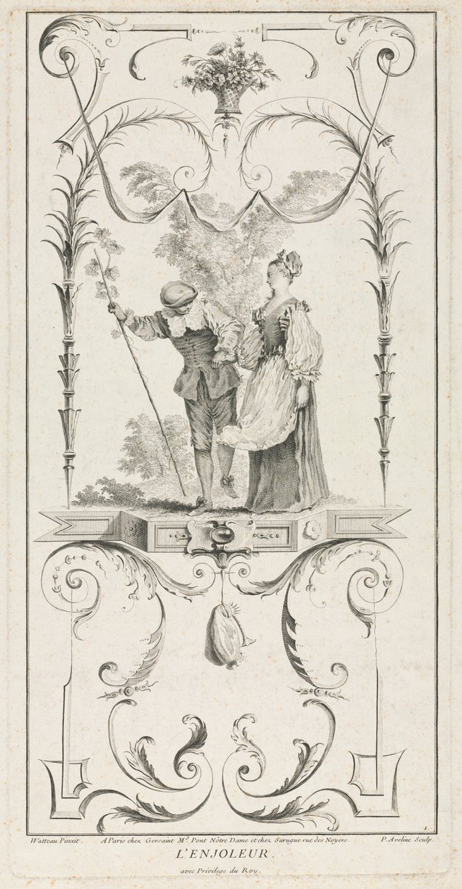 Der Schmeichler, Arabeske von Pierre Alexandre Aveline