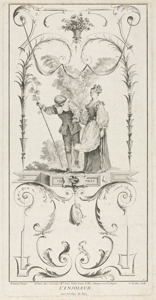 Der Schmeichler, Arabeske von Pierre Alexandre Aveline