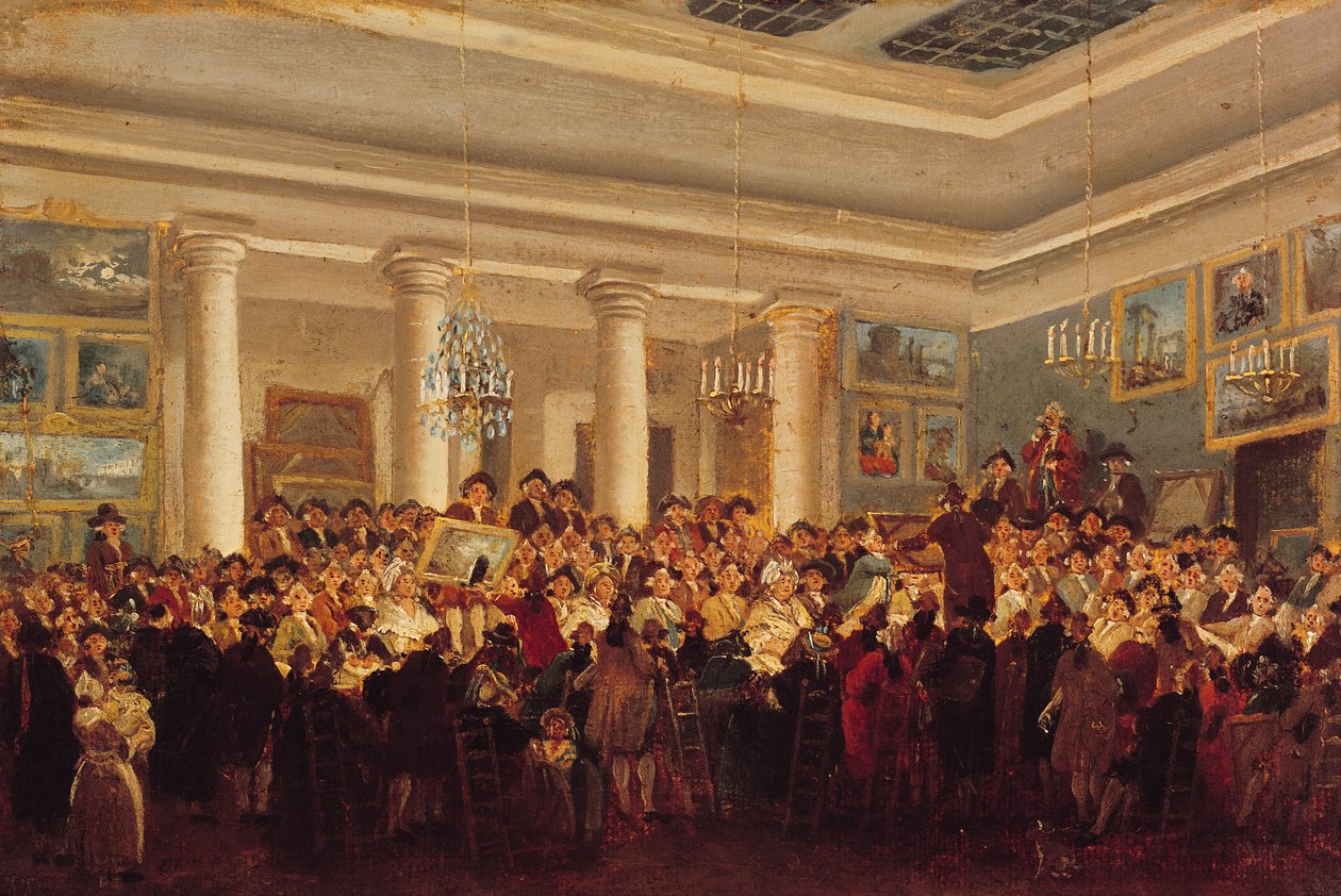 Öffentliche Versteigerung im Hotel Bullion von Pierre Antoine Demachy